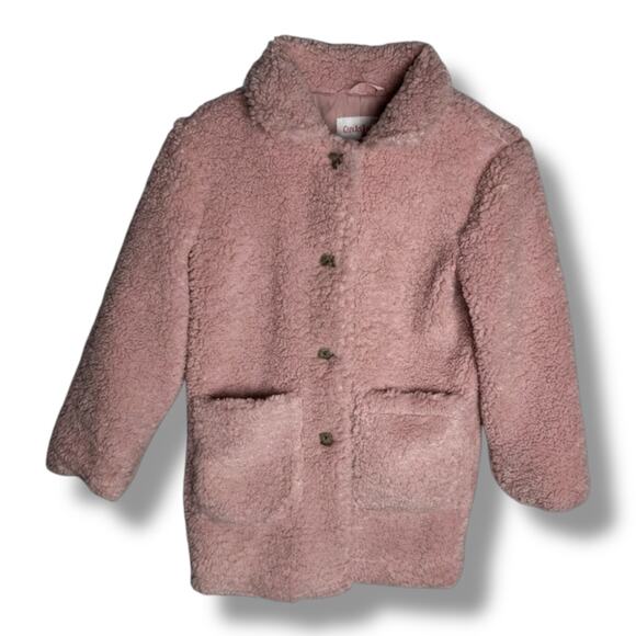 Girls' Fleece Jacket - Cat & Jack™ Pink M - Picture 1 of 2